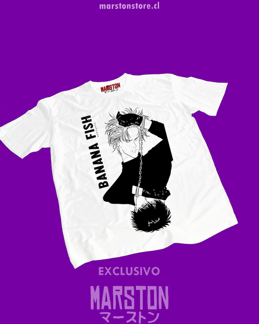 Polera blanca de Banana Fish