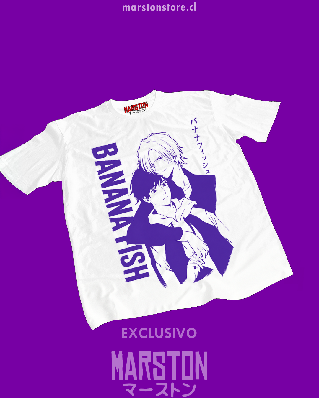 Polera blanca de Banana Fish