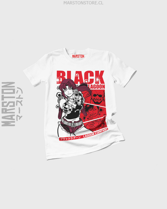 Polera blanca de Black Lagoon