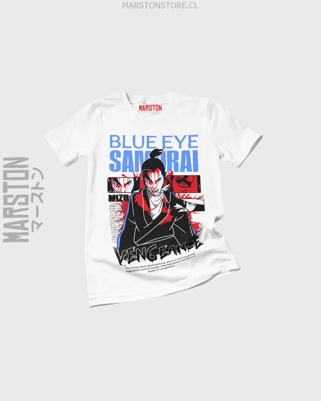 Polera blanca de Blue Eye Samurai