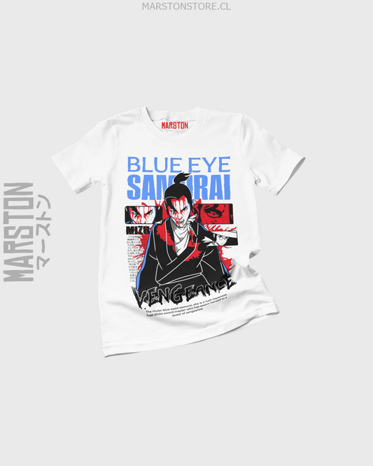 Polera blanca de Blue Eye Samurai