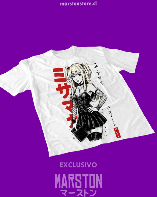Polera blanca de Death Note con Misa Amane