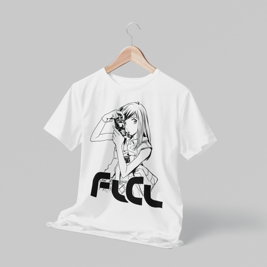 Polera blanca de FLCL (Fooly Cooly)