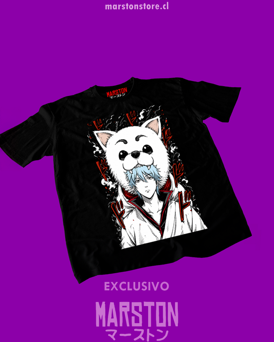 Polera blanca de Gintama