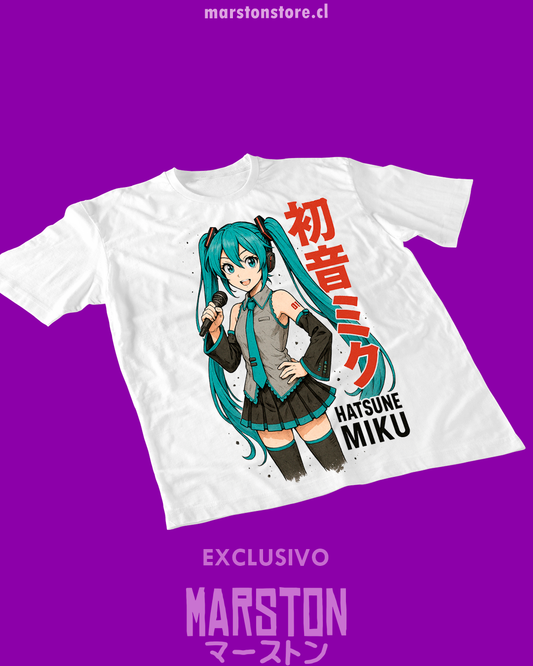 Polera blanca de Hatsune Miku
