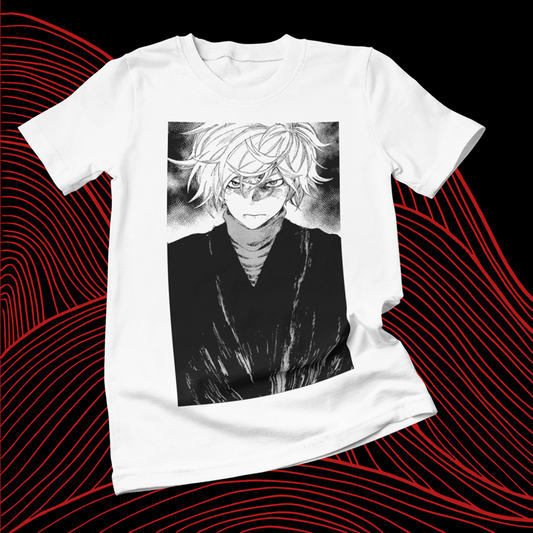 Polera blanca de Hell's Paradise: Jigokuraku con Gabimaru