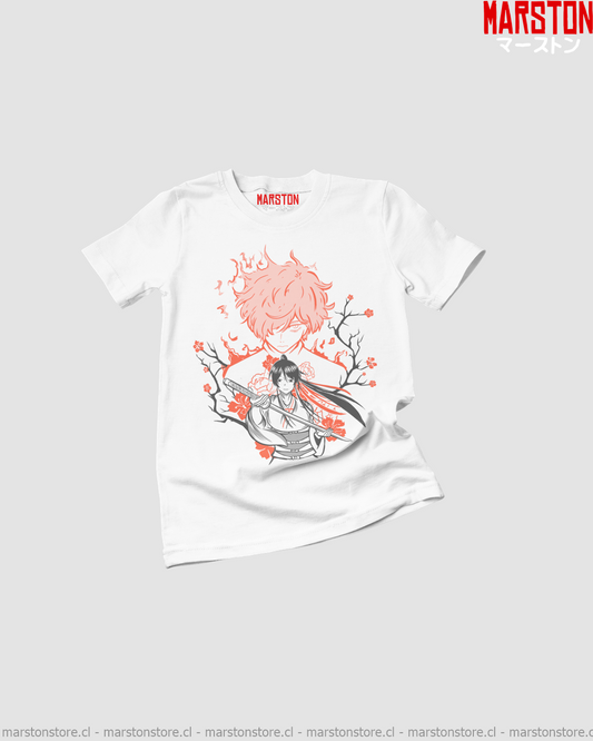 Polera blanca de Hell's Paradise: Jigokuraku con Gabimaru