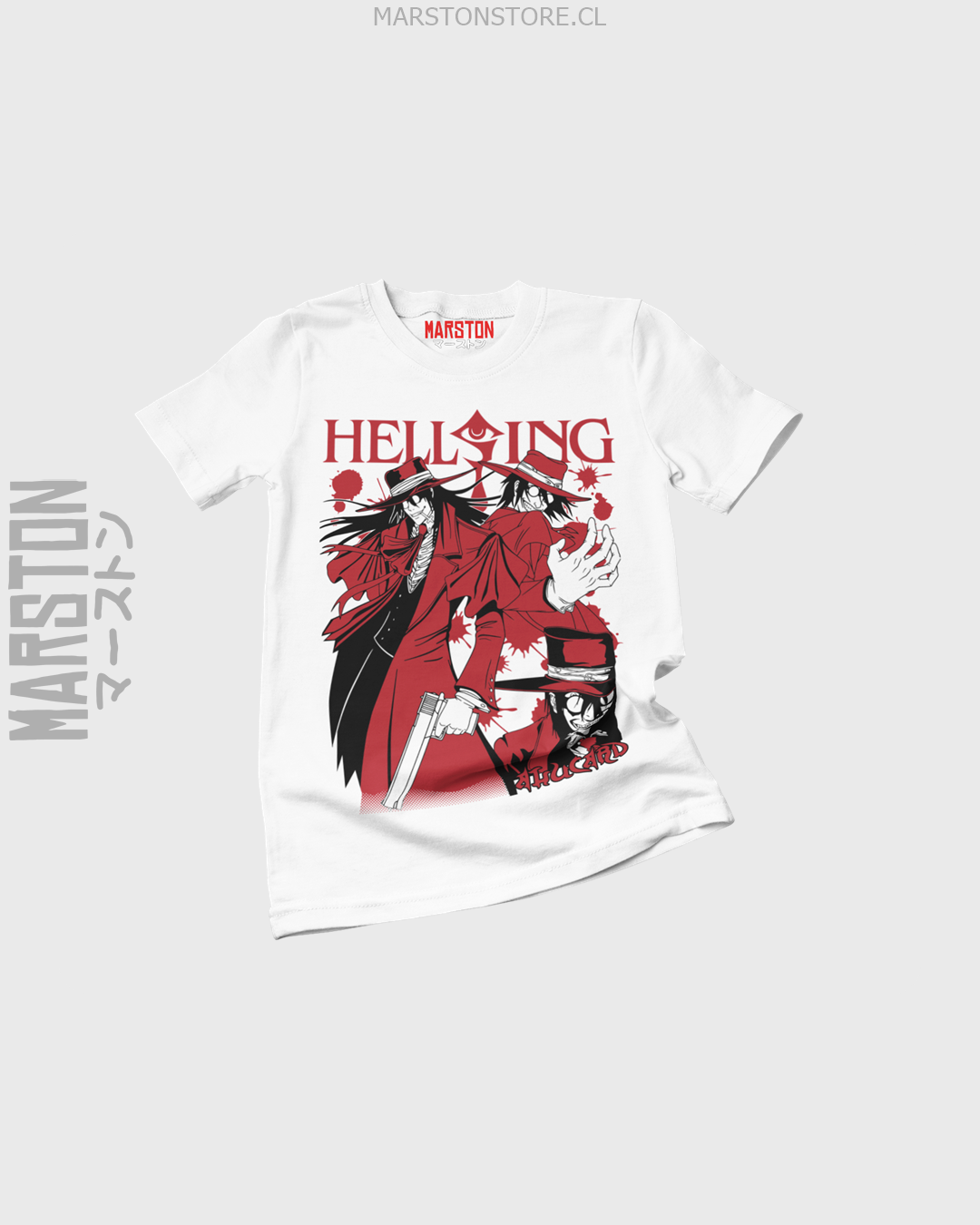 Polera blanca de Hellsing