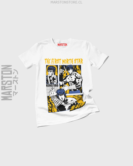Polera blanca de Hokuto no Ken (Fist of the North Star)