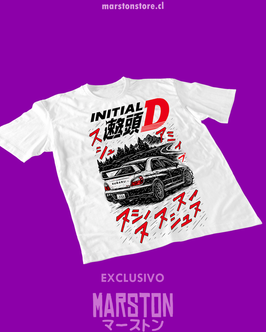 Polera blanca de Initial D