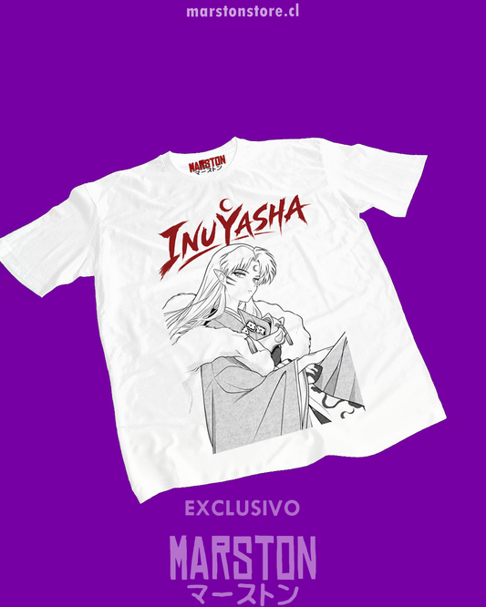 Polera blanca de Inuyasha con Sesshomaru