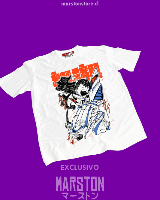 Polera blanca de Kill la Kill