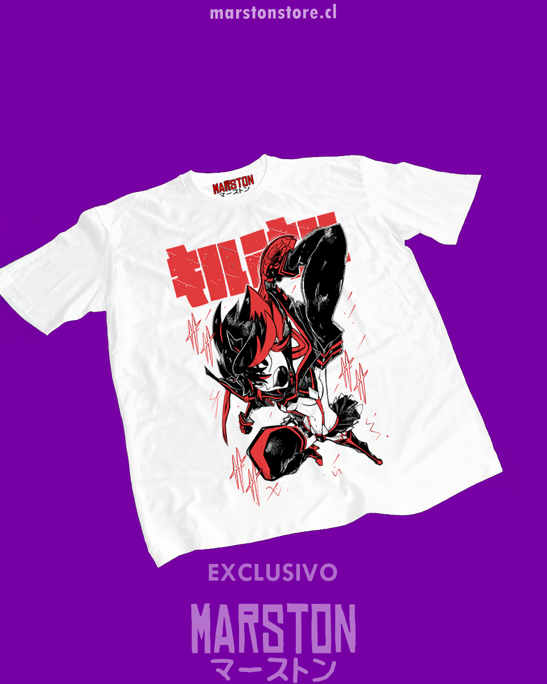 Polera blanca de Kill la Kill