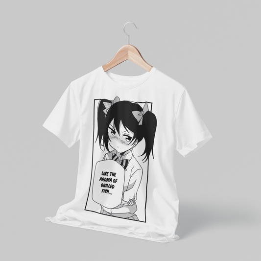 Polera blanca de Love Live! School Idol Project con Nico Yazawa