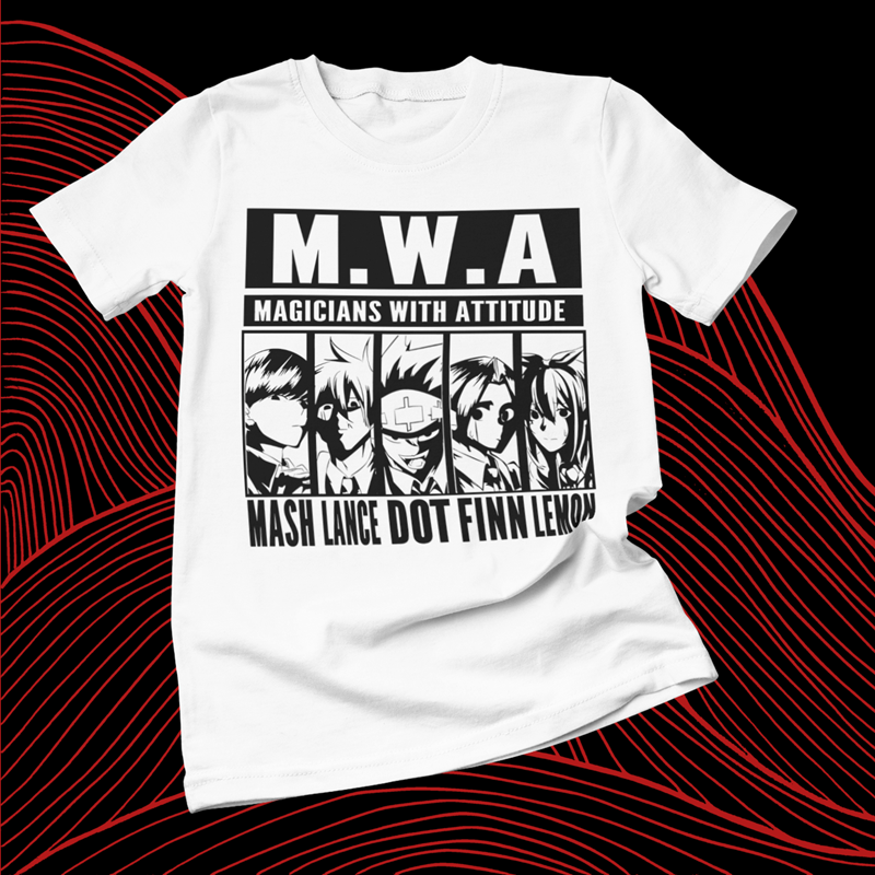 Polera blanca de Mashle: Magic and Muscles