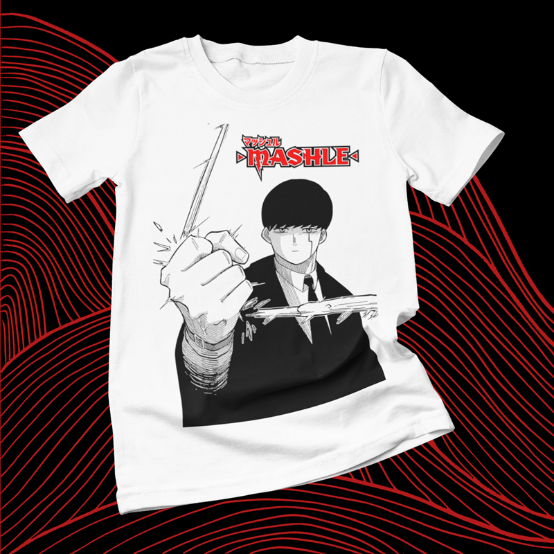 Polera blanca de Mashle: Magic and Muscles