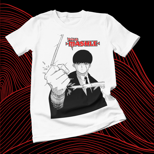 Polera blanca de Mashle: Magic and Muscles