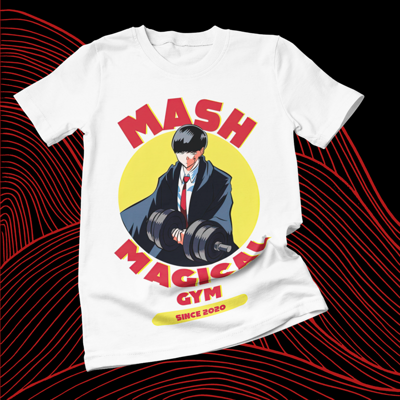 Polera blanca de Mashle: Magic and Muscles