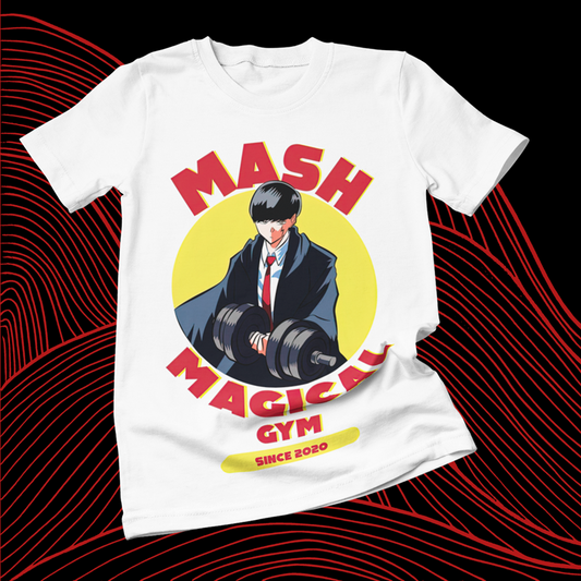 Polera blanca de Mashle: Magic and Muscles