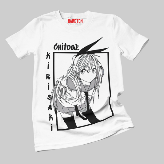Polera blanca de Nisekoi con Chitoge Kirisaki