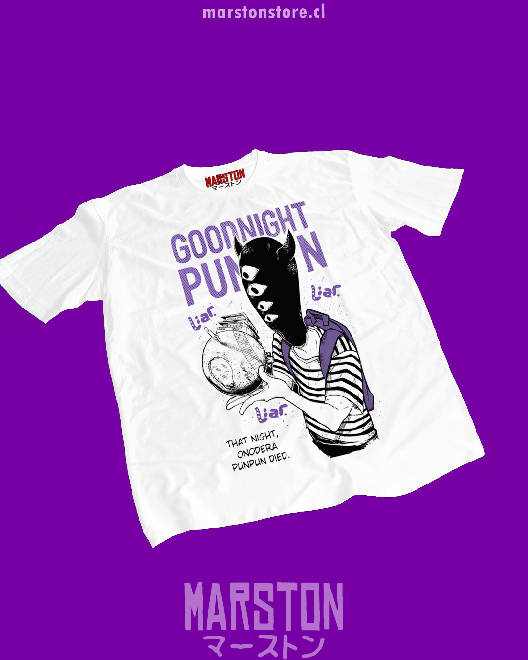 Polera blanca de Oyasumi Punpun