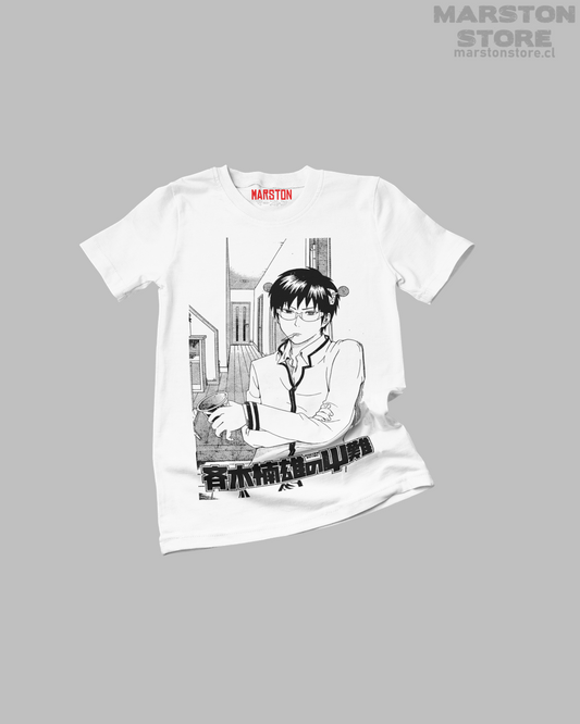 Polera blanca de Saiki Kusuo no Psi-nan