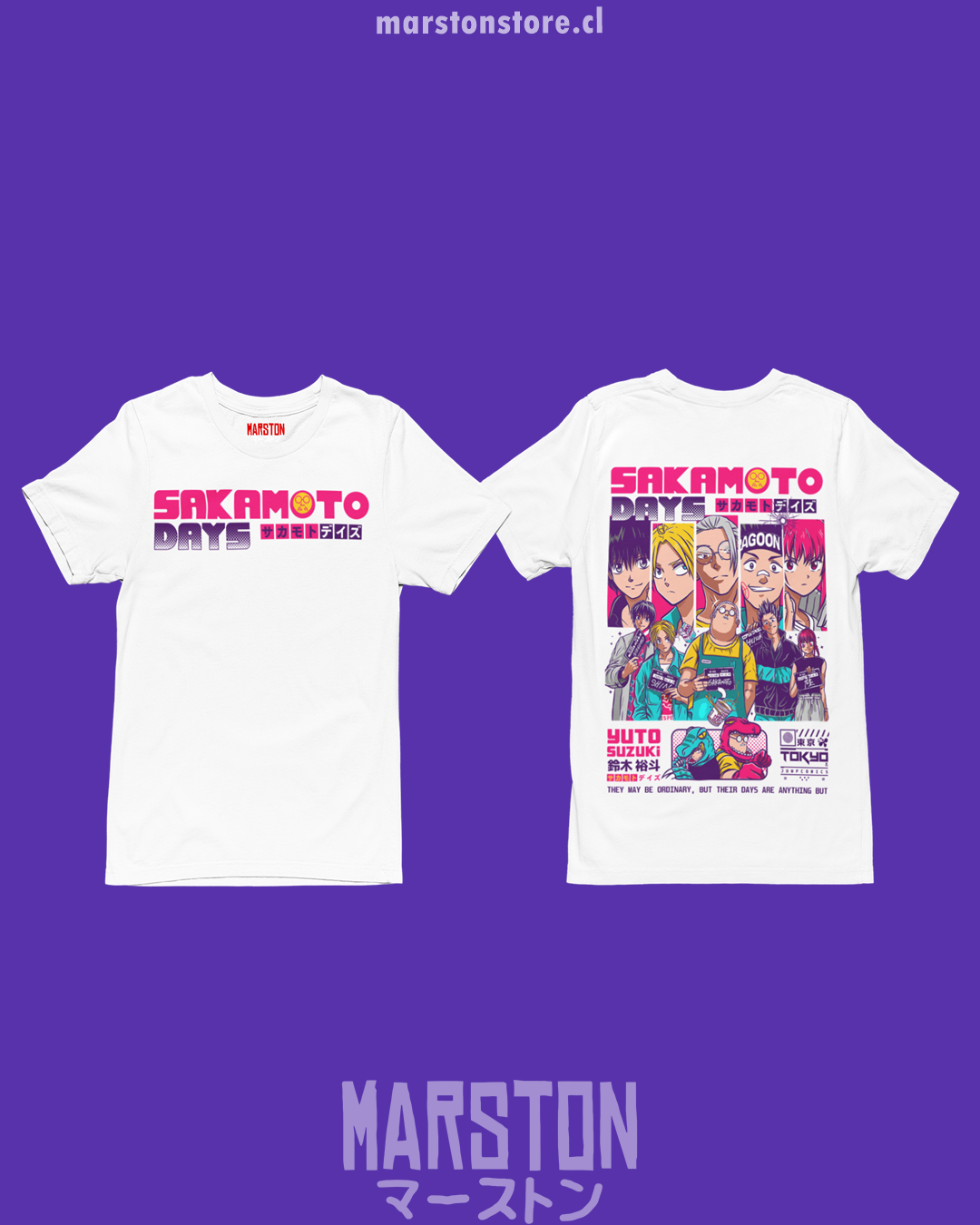 Polera blanca de Sakamoto Days