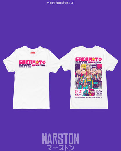 Polera blanca de Sakamoto Days