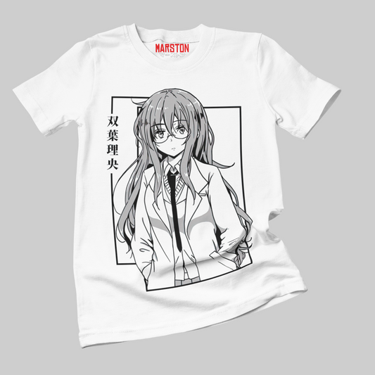 Polera blanca de Seishun Buta Yarou con Rio Futaba