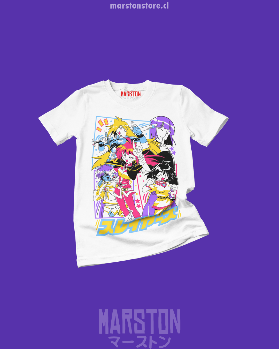 Polera blanca de Slayers
