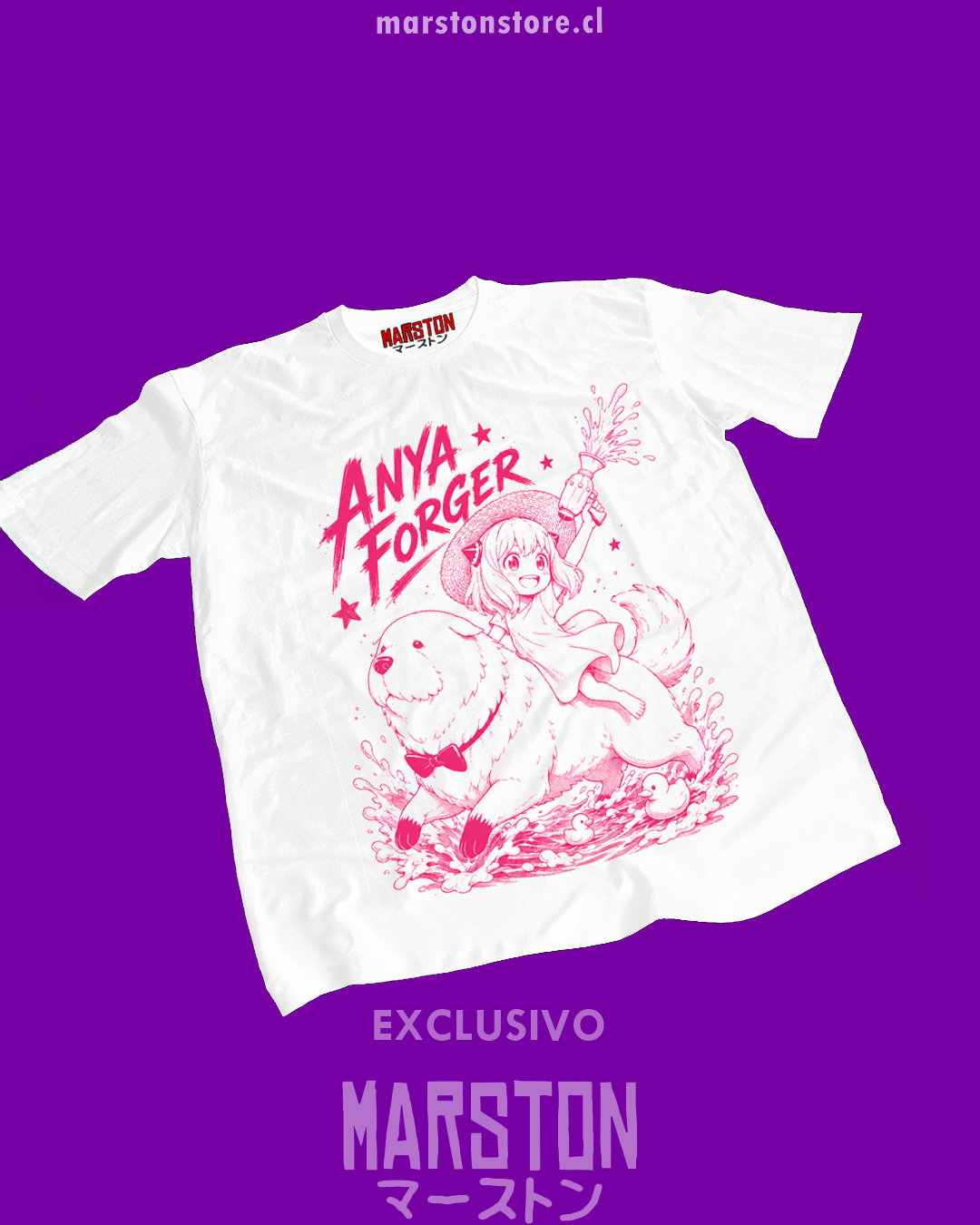 Polera blanca de Spy x Family con Anya Forger