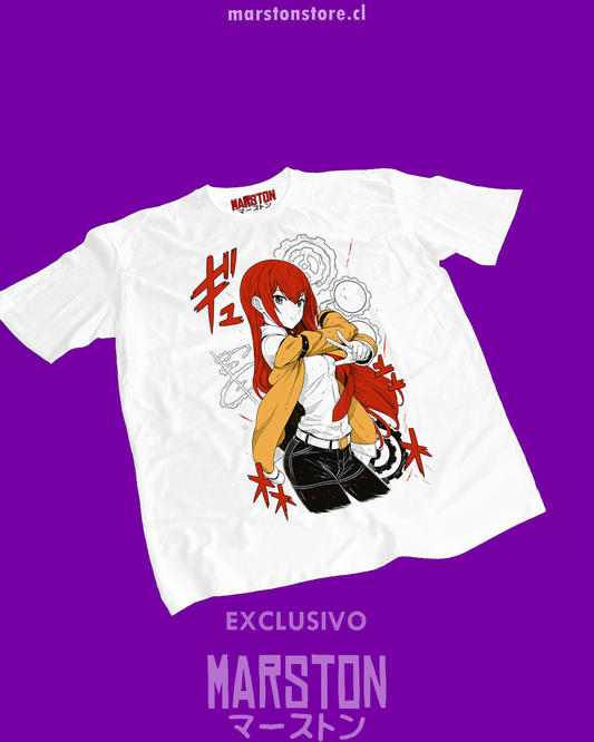 Polera blanca de Steins;Gate con Kurisu Makise