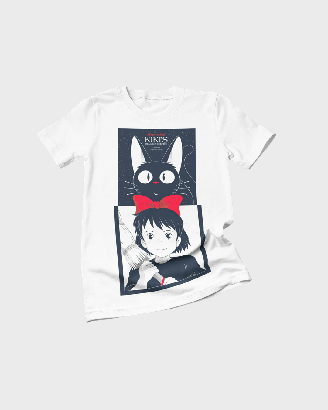 Polera blanca de Studio Ghibli: Kiki's Delivery Service (Majo no Takkyubin) con Kiki