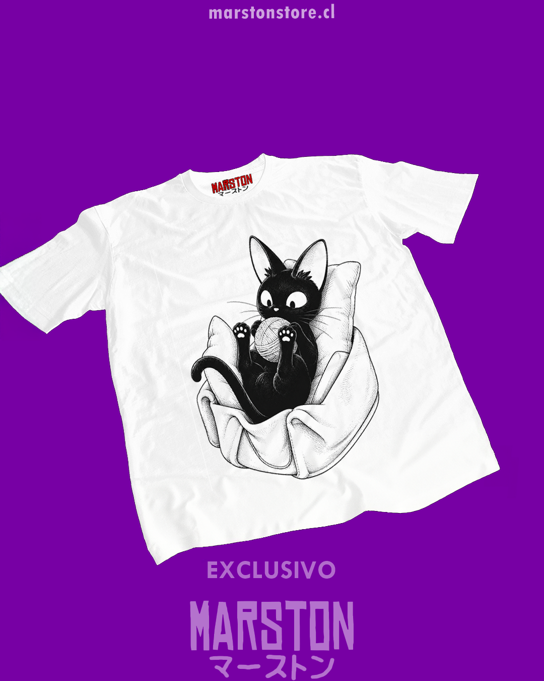 Polera blanca de Studio Ghibli: Kiki's Delivery Service (Majo no Takkyubin) con Kiki