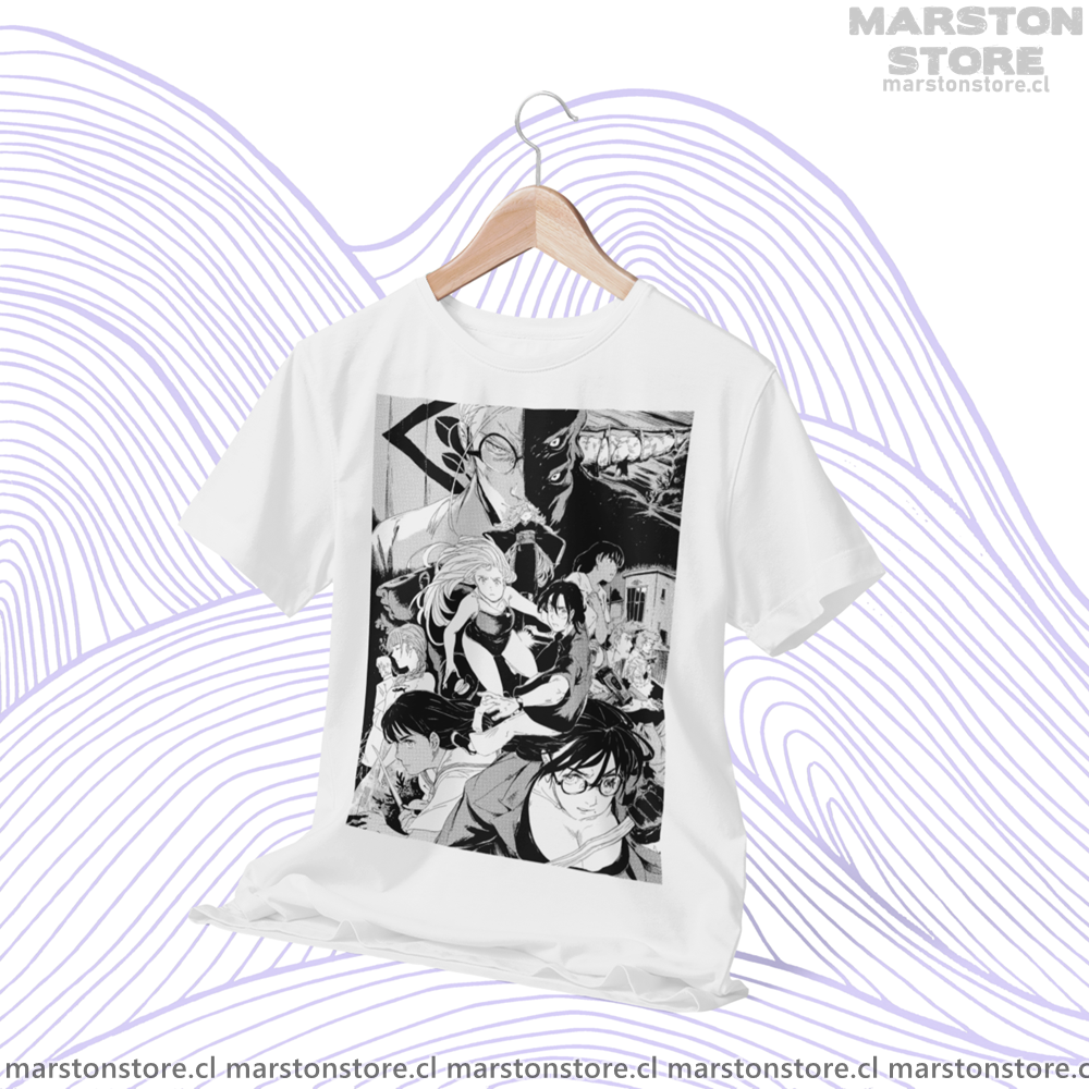 Polera blanca de Summer Time Rendering