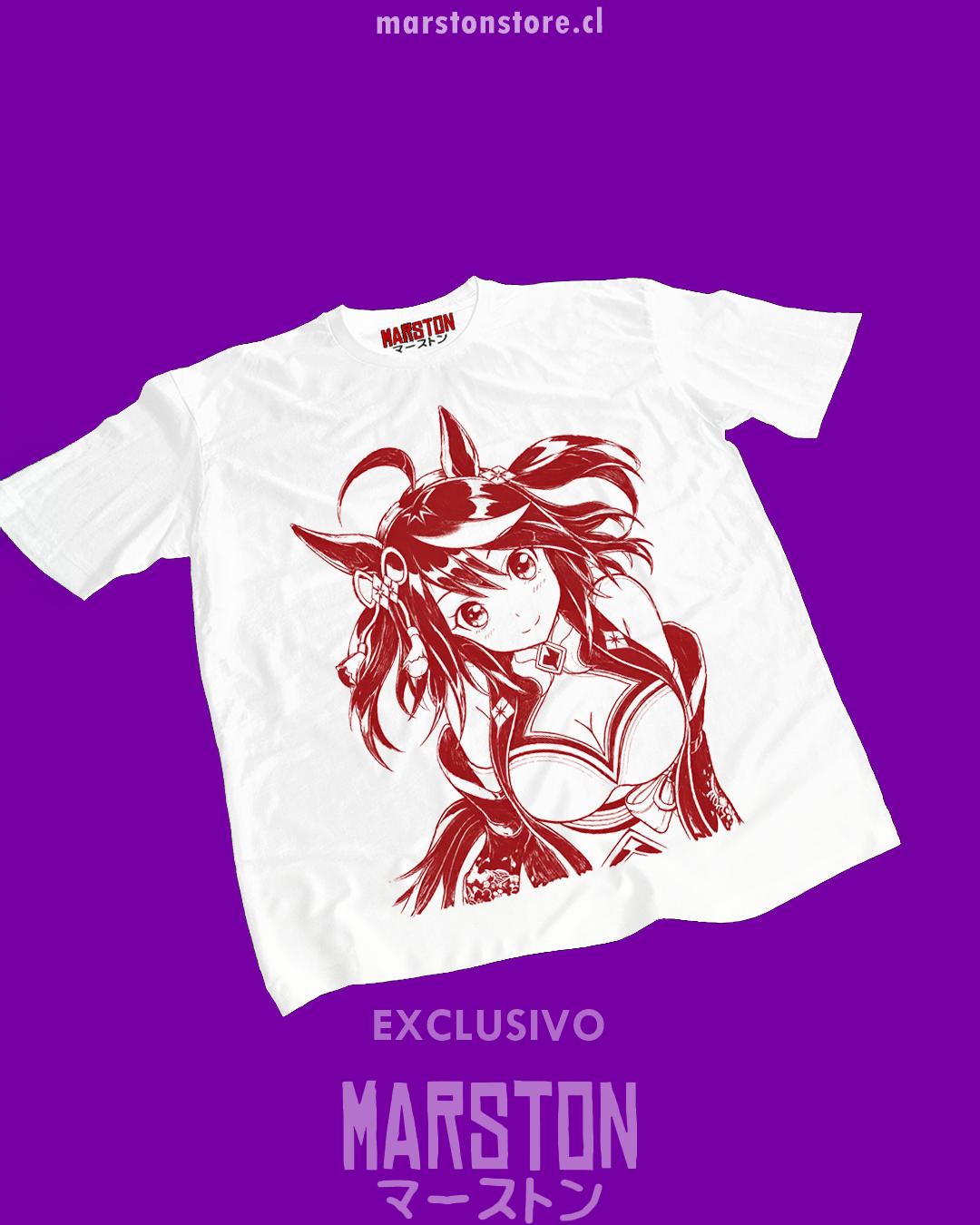 Polera blanca de Umamusume: Pretty Derby