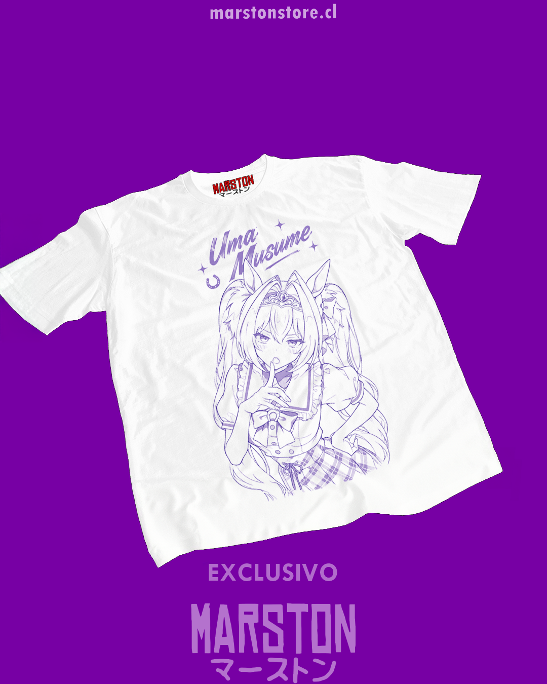 Polera blanca de Umamusume: Pretty Derby