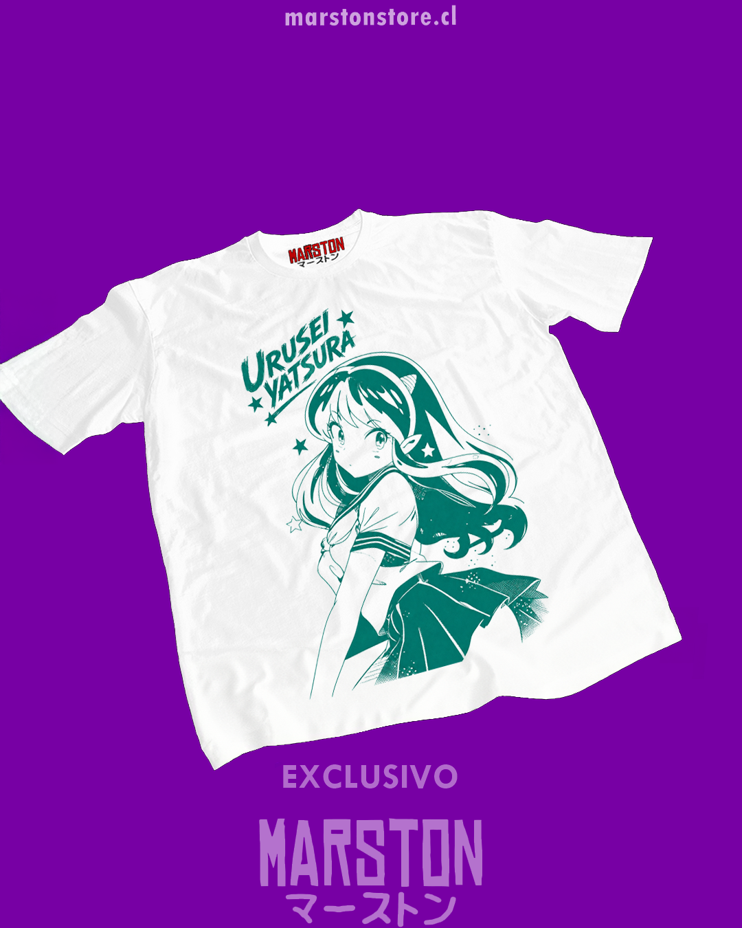 Polera blanca de Urusei Yatsura