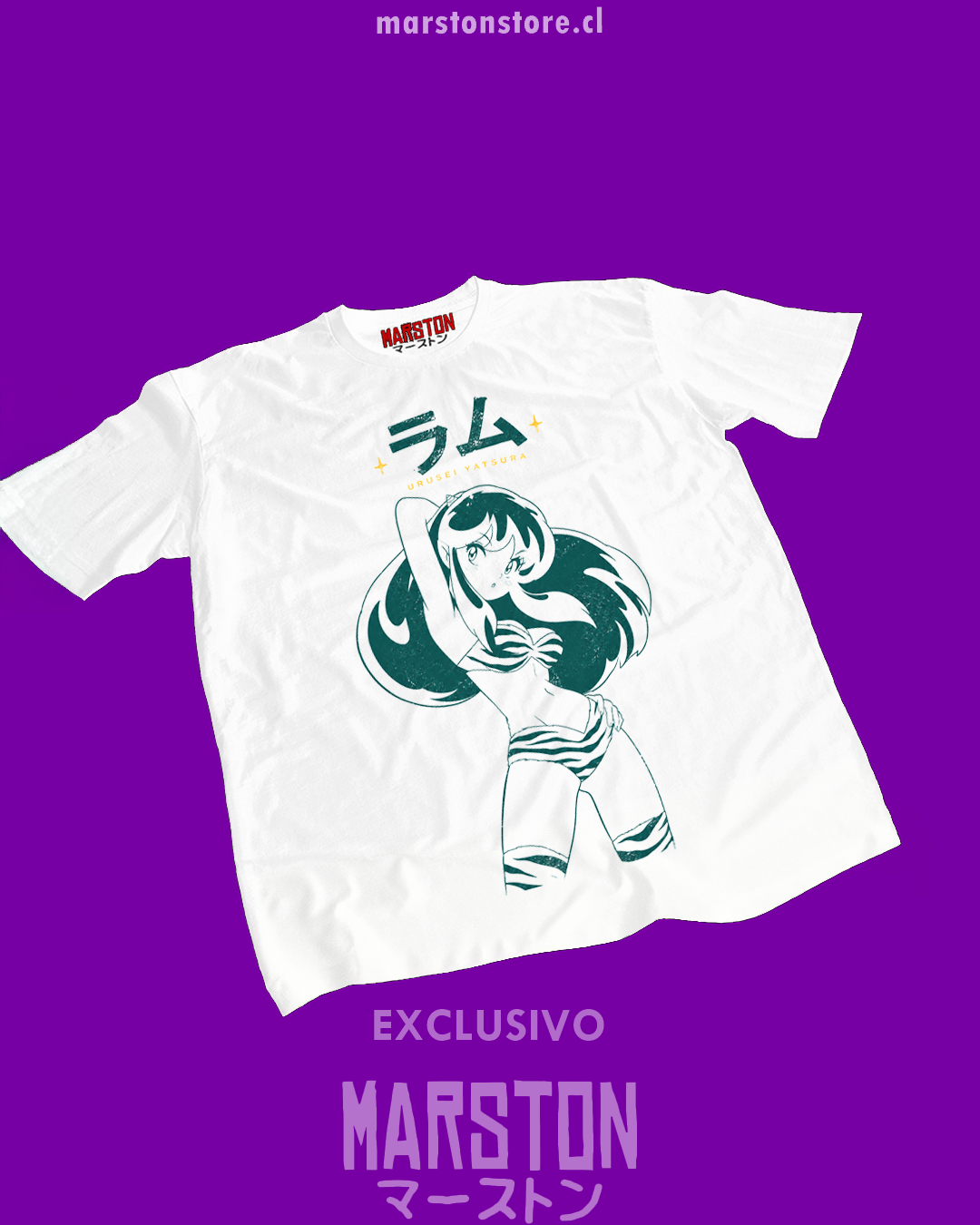 Polera blanca de Urusei Yatsura