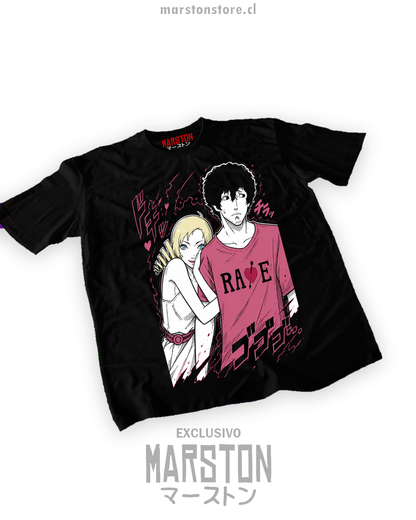 Polera negra Catherine con Vincent y Catherine
