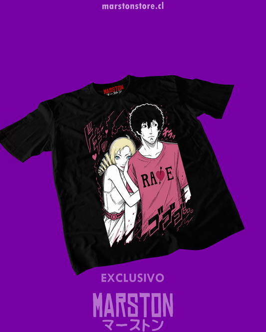 Polera negra Catherine con Vincent y Catherine