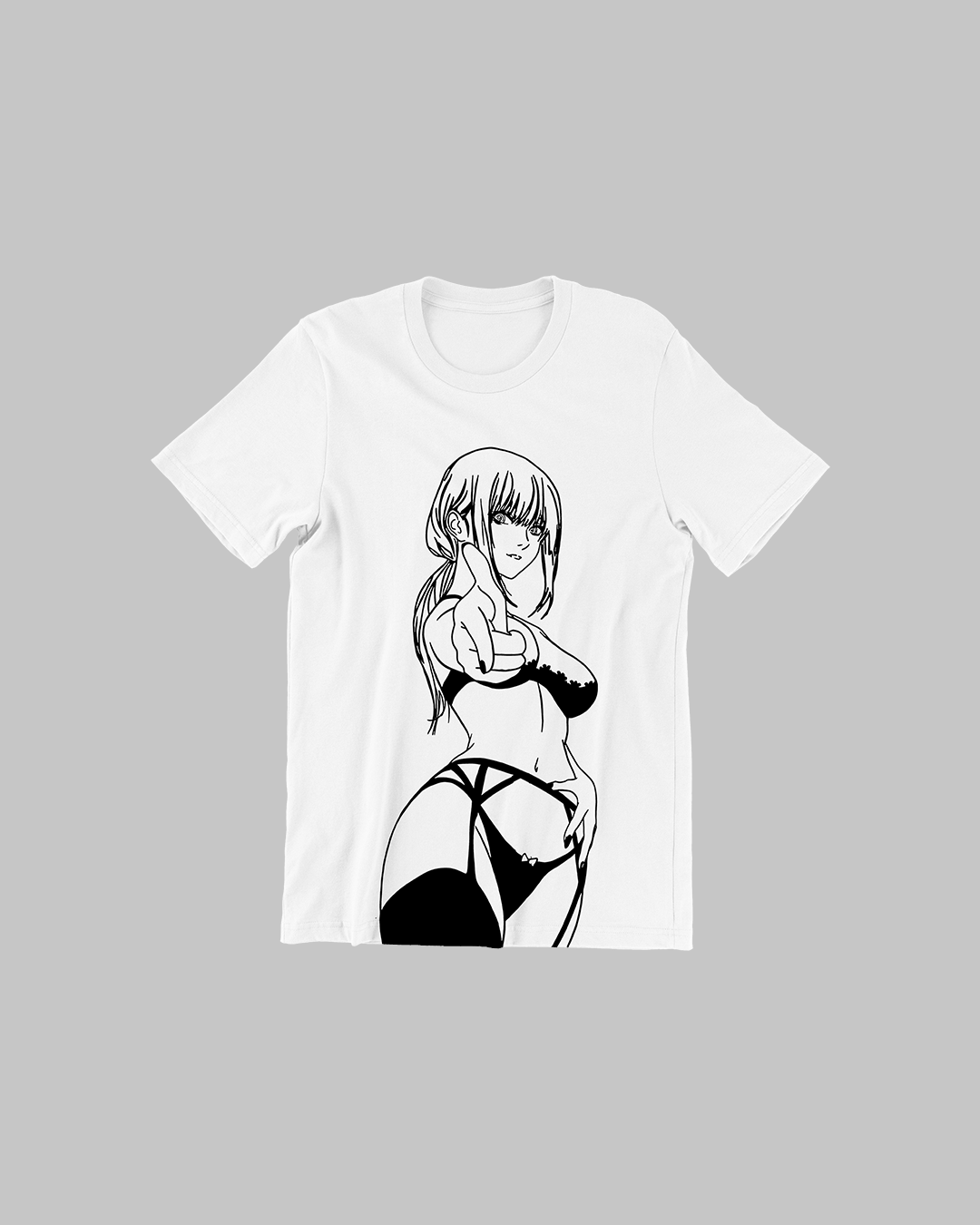 Polera Chainsaw Man con diseño de Makima