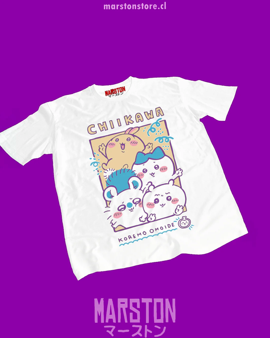 Polera Chiikawa - Usagi - Hachiware - Momonga - Chiikawa