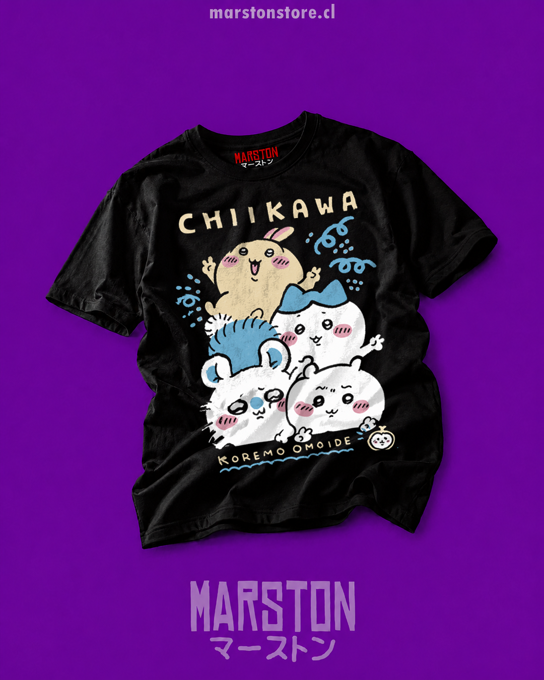 Polera Chiikawa - Usagi - Hachiware - Momonga - Chiikawa
