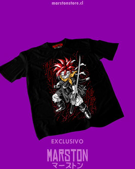 Polera negra con diseño de Chrono Trigger