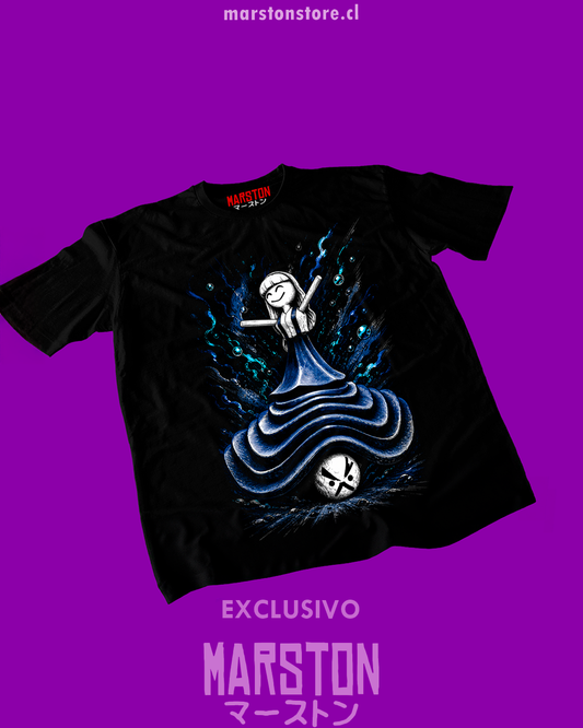 Polera negra Clair Obscur: Expedition 33 con François y Clea