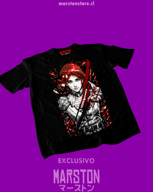 Polera negra Clair Obscur: Expedition 33 con diseño de Maelle