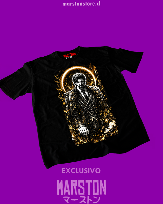 Polera negra Clair Obscur: Expedition 33 con diseño de Renoir