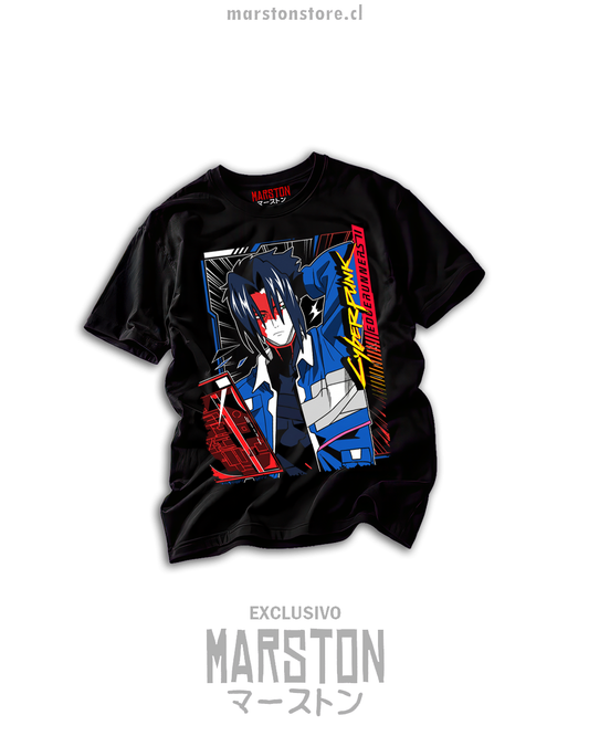 Polera negra Cyberpunk Edgerunners 2 - D - Diseño 03