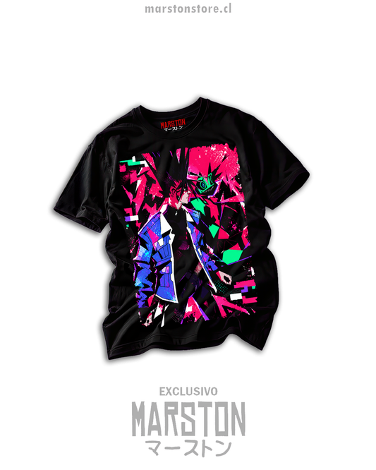 Polera negra cyberpunk edgerunners 2 - D y Capri - Diseño 03 - 10380833456347